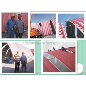 Color steel Metal Arch roof building machine